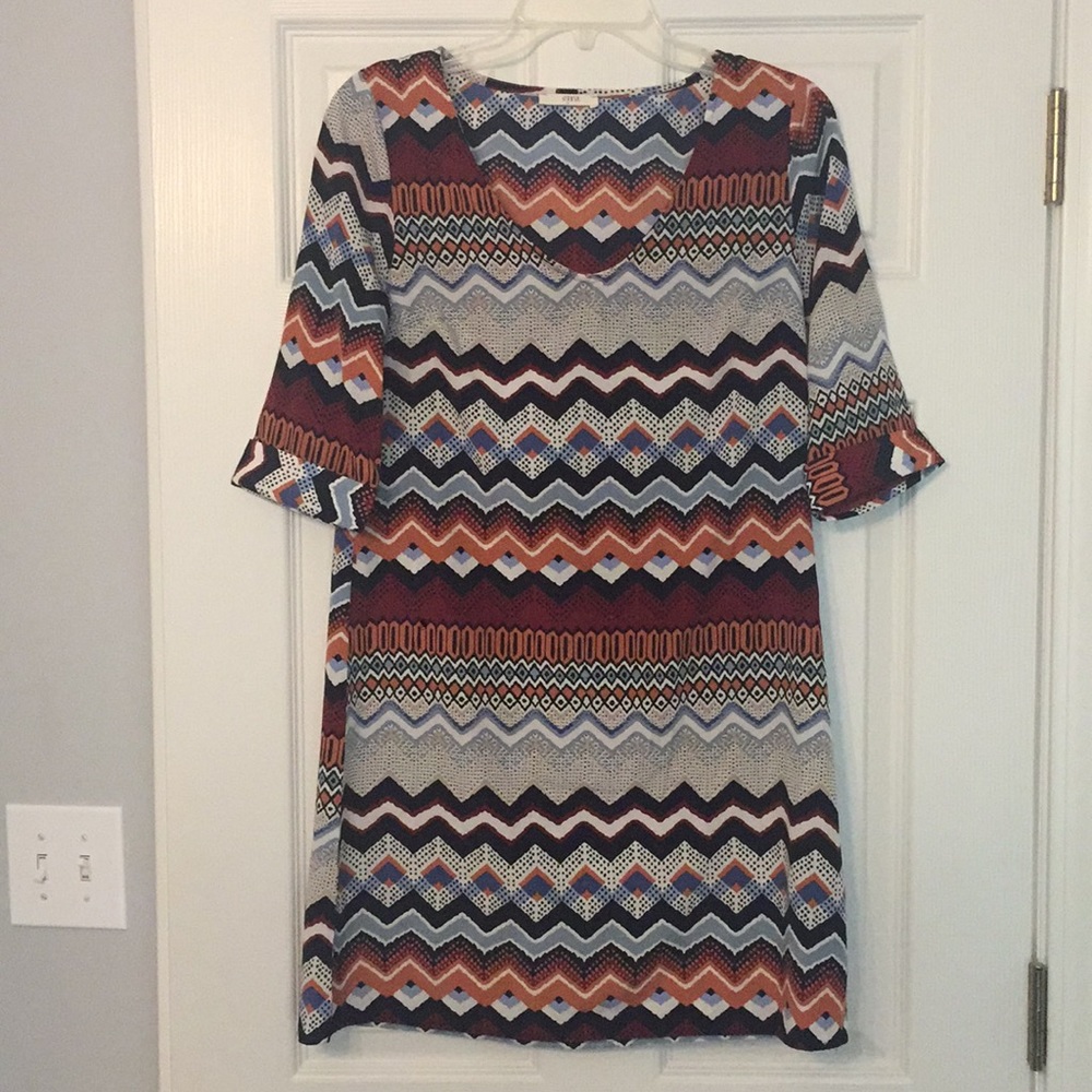 Cute multicolor shift dress